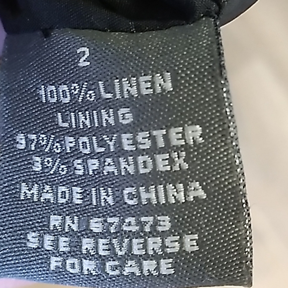 Just... Taylor Black Linen w/ Ruffled Bottom sz 2 - Picture 12 of 12